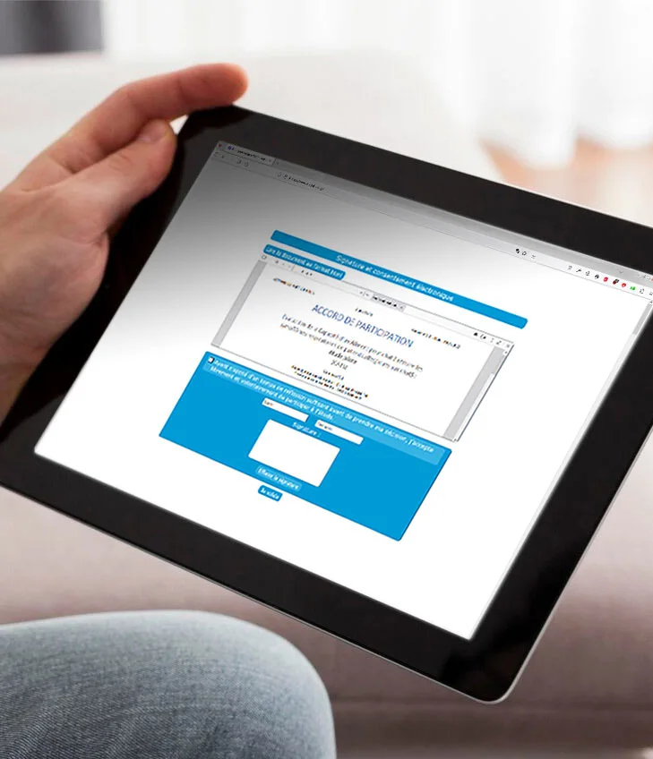 e-Consent – electronic consent on a tablet